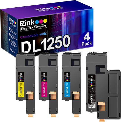 E-Z Ink Compatible Toner Cartridge Replacement for Dell 1250 810WH C5GC3 XMX5D WM2JC for 1250c C1760nw C1765nfw 1350cnw