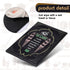 2 Supplies(12 Pack,4 6 Inch) Gerrii Leatherette Table Tents Black PU Leather Menu Covers Bulk Double Sided Frame Sign