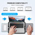 AboveTEK Portable Laptop Lap Desk w/Retractable Left/Right Mouse Pad Tray, Non-Slip Heat Shield Tablet Notebook