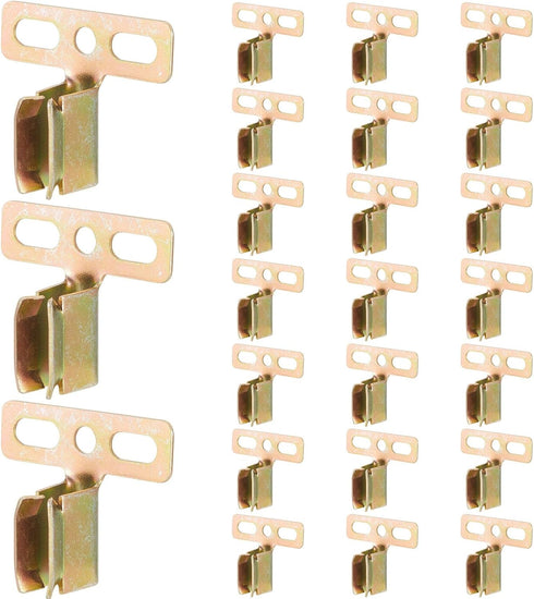 Hicarer 24 Pcs Steel Shutter Clips for Vinyl Shutters Hidden Installation Vinyl