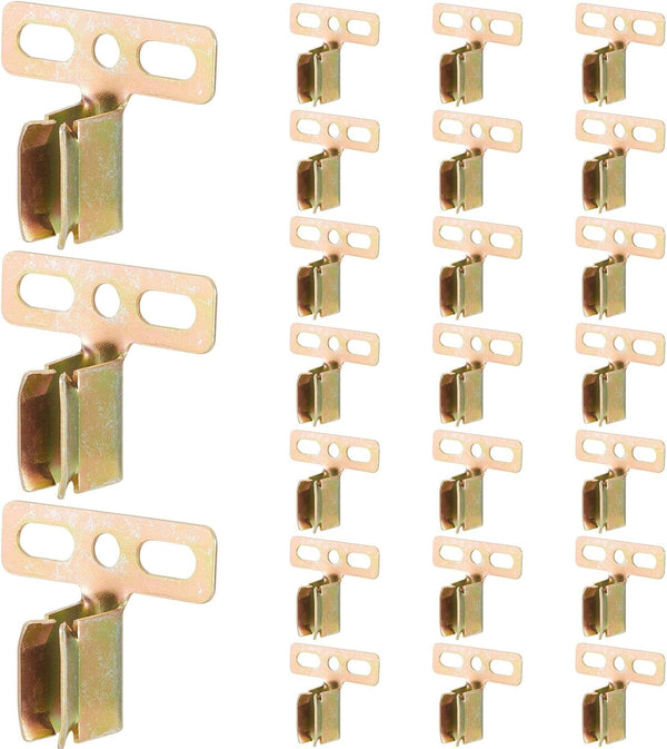 Hicarer 24 Pcs Steel Shutter Clips for Vinyl Shutters Hidden Installation Vinyl