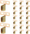 Hicarer 24 Pcs Steel Shutter Clips for Vinyl Shutters Hidden Installation Vinyl