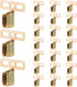 Hicarer 24 Pcs Steel Shutter Clips for Vinyl Shutters Hidden Installation Vinyl