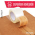 Clear Packing Tape 3" x 55 yards, 3 Mil Thick, Pack of 6 Rolls - Super Heavy-Duty Carton Sealing Tape for Packaging &