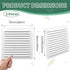 TIHCXNY 2 Pack 10" 10"Inch) (White x Gable Vents, Aluminum Walls, Lofts, Garages etc with Screened Metal Shed Vents