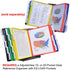 Ultimate Office AdjustaView 10-Pocket Desk Reference Organizer Add-On with Easy-Load Pockets (Colored Pockets)