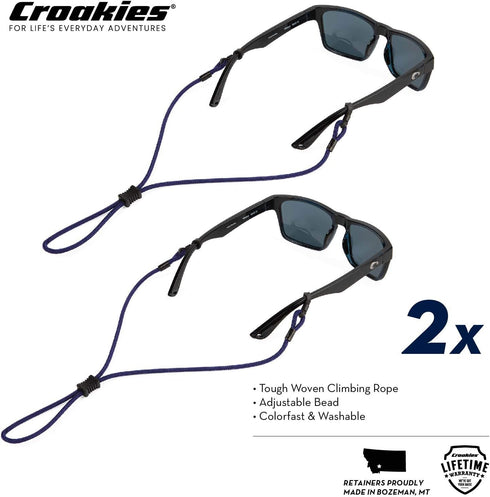 (Two-Pack) Croakies Terra Spec Cords Adjustable Sport Eyewear Retainer