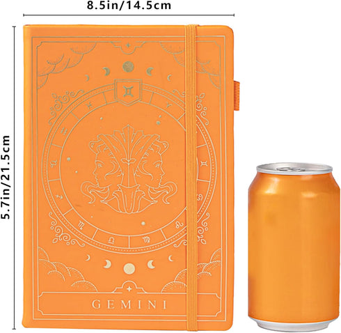 TIEFOSSI Constellations Dotted Journal Notebook-A5 Writing journals with 100gsm 400pages Paper, Hardcover Bullet Organizers Notebook for Women, Men, Teens (Gemini) by TIEFOSSI