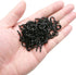 Goiio 100 Pieces 1/2 inch Ceiling Hooks, Black Zinc Plated Metal Screw-in Cup Hooks