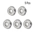 F685ZZ 5 PCS Deep Groove Ball Bearing, Flanged Bearing 5×11×5mm for Industrial Machine, Power Tools, Chrome Steel