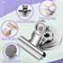 VNDUEEY 60 Pack Magnetic Clips, Heavy Duty Refrigerator Magnets, Whiteboard Magnets for Office, Home, Classroom (Silver)