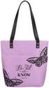 Christian Art Gifts Felt and Faux Leather Fashion Bible Cover Tote Bag with Inspirational Scripture