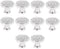 SANCHAKOU Dresser Knobs 10 Pcs 1.22 * 1.1Inch Single Hole Acrylic Cabinet Drawer