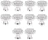 SANCHAKOU Dresser Knobs 10 Pcs 1.22 * 1.1Inch Single Hole Acrylic Cabinet Drawer