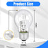 6-PCS A19 Bulb, 43 120V E26 60W Bulbs Halogen Light Watt Base, Replacement Non-LED for Table Lamps & Home Lighting