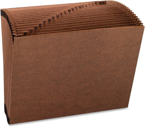 Smead TUFF Expanding File, Alphabetic (A-Z), 21 Pockets, Letter Size, Durable Redrope-Printed Stock for Organizing