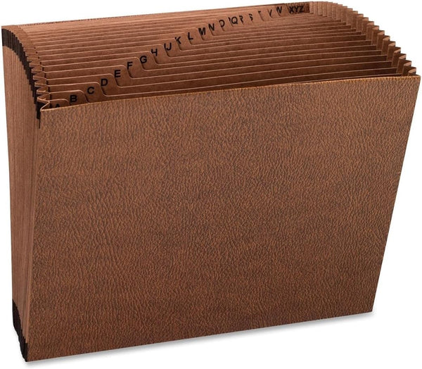 Smead TUFF Expanding File, Alphabetic (A-Z), 21 Pockets, Letter Size, Durable Redrope-Printed Stock for Organizing
