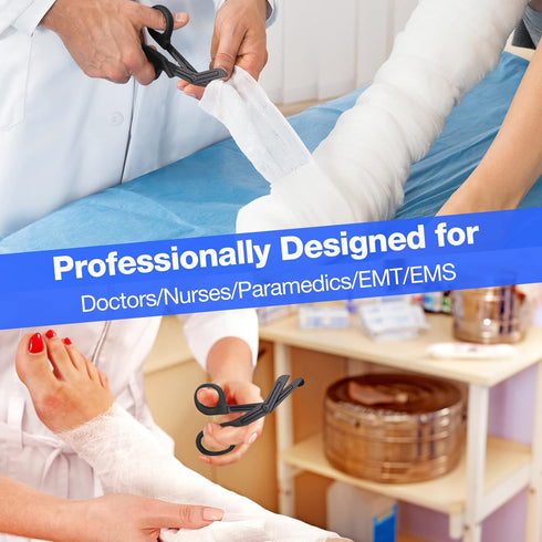 20 Pack Medical Scissors Badge Scissors for Nurses, Stainless Steel Blades Emergency Bandage Shears, 6 Inch