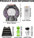 Dacnod Galaxy Northern Lights Projector Plasma Ball Night Light Aurora Projector Remote Control White Noise Bluetooth