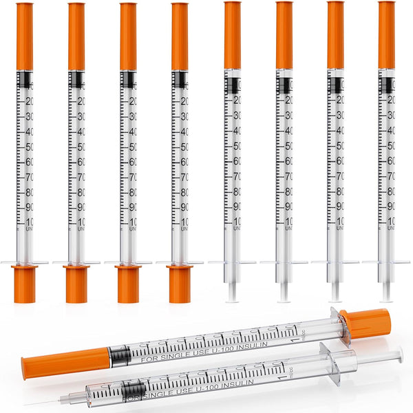 1ml/cc Syringe with Needle, 31 Gauge 5/16 inch, Pack of 25 for Lab Tools Accessories