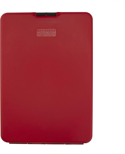 Saunders Slimmate Letter Size Storage Clipboard, Red Polypropylene