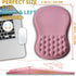 Hokafenle (12x8 inch,Pink) Ergonomic Mouse Pad Wrist Support with Massage Design, Wrist Rest Pain Relief Mousepad