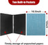 Vienrose 3 Ring Binder (Blue) - 1 Inch Round Rings, Durable Binder with Linen Cover Holds 8.5" x 11" Paper for School