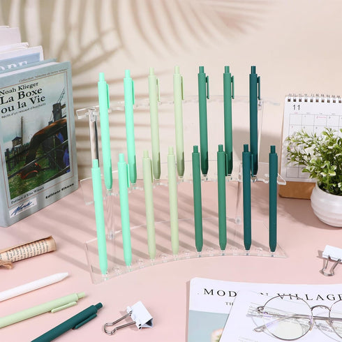 XEQWZVFR 3 Sets 2 Tool,30 1.3cm/0.51" Acrylic Pen Display Stand Tier Clear Pen Display Stand Rack Pencil Holder