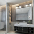 2 New Bathroom Vanity Light Fixtures Brushed Black Milk White Globe Glass Shade Modern Wall Bar Sconce Over Mirror