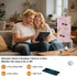 MOOCG 3 Dimmable Ice Cream Touch Control Table Lamp with Fabric Shade, Color Temperatures LED Desk Lamp, Eye Caring