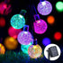 Solar String Lights Outdoor 100 Led 40 Feet Multi-Color Crystal Globe Lights