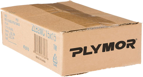 Plymor 1.5" x 1.5" Zipper Reclosable Plastic Bags, Case of 1,000, 2 Mil