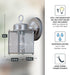8 Inch 1161-PW DESIGNERS FOUNTAIN Preston Outdoor Light Fixture, Exterior Wall Lantern Sconce for Front Door, Patio