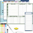 White Board Dry Erase Calendar, Weekly Menu Board Meal Planner Magnetic and Monthly Calendar for Fridge, 14 x 11 Inches
