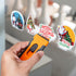 Plastic Razor Blade Scraper with 15 Extra 1.5" Blades: Without Damaging Surfaces Cleaning Tool for Removes Stickers, Labels, Paint, Adhesive, Work on Cars, Windows, Trucks, Mailboxes, Foot