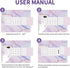 Marble Diary with Lock, A5 Leather Journal for Girls, Cute Password Lock Notebooks with Pen Holder for Travel