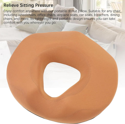 Portable U-Shaped Memory Foam Donut Cushion (Orange)