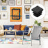 8 13mm/0.51" uxcell Pcs Square Plastic Plugs with Furniture Felt Pad, Tubing End Caps Furniture Leg Inserts for Metal