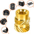 M3 Threaded Inserts, M3 x 4mm x 5mm Metric Knurled Nuts, 100 PCS Brass Heat Set Insert for 3D Printing