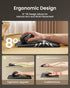 ProtoArc MP50 12x8 Inches, Ergonomic Mouse Pad with Wrist Rest, PU Leather Mousepad with Massage Design, Soft Memory