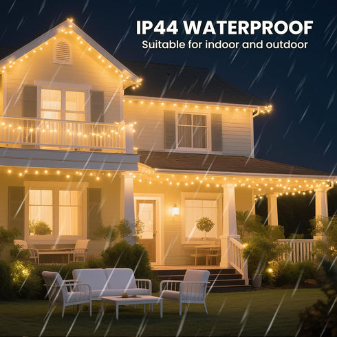 500 42Ft Dailyart Fairy Lights Plug in, Led with Remote Small Warm String Lights with Timer Long Twinkle Waterproof