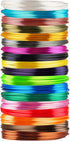TTYT3D 18 Popular Shiny Silk Colors PLA 3D Printer Filament Sample Pack, Total 72m