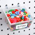 Patelai 8 Packs Pegboard Bins with Hooks and Labels, DIY Accessories Workbench Bins for Organizing Hardware, Garage