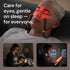 660nm 360 Neck Reading Light, Rechargeable Book Light for Reading at Night, Red Light & White Modes, Flexible Bendable