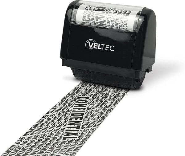 ID Protector Ink Roller, Identity Theft Protection Roller Stamp (Black, Stamp Only)
