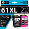 Smart Ink Remanufactured Ink Cartridge Replacement for HP 61 XL Combo Pack (Black & Tri-Color) for Envy 4500