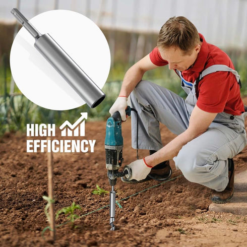 SDS-Plus Ground Rod Driver for 5/8" & 3/4" Rods, Fits Hilti/DeWalt/Bosch Hammer Drills
