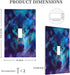 haigof 1 3 5 Inch Mystic Wolf Light Switch Cover Wall Plate Gang Single Plates Print Faceplate Home Decor X
