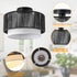 12'' Fixture,2-Tier SineRise Rattan Flush Mount Ceiling Light Drum Hand-Woven Boho Flush Mount Ceiling Light,Farmhouse