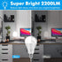 LED Light Bulbs, 150 Watt Equivalent, 2200 Lumen, Daylight White 5000K, E26 Base, 4-Pack.
